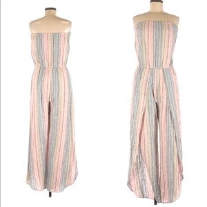 Drew Pastel Rainbow Striped Romper NWT